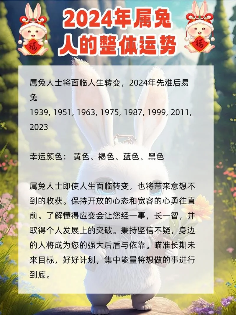 属兔人2024年财运运势-属兔人 2024 财运详批