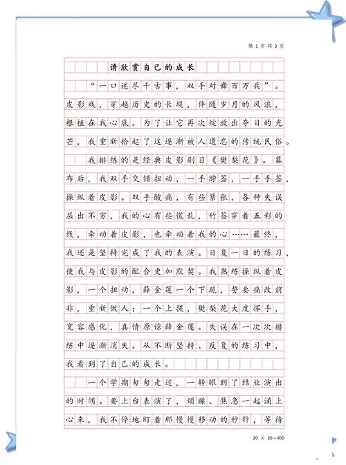 自述作文人生感悟_1