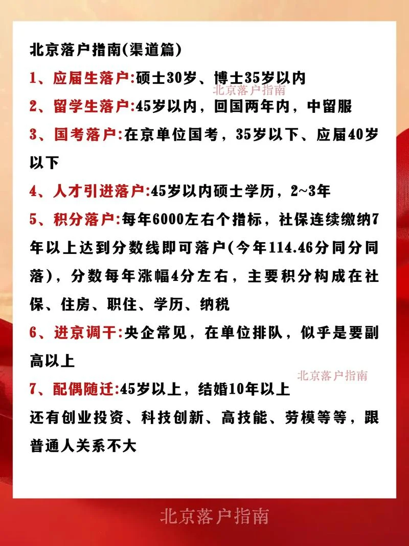 北京引进人才落户条件-北京落户人才引进条件