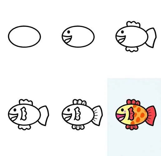 鱼的画法简笔画儿童画_1