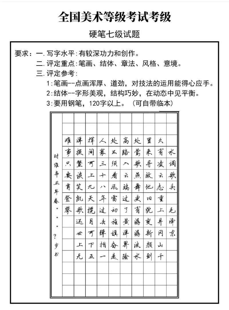 书法学专业艺考的标准-书法专业艺考评分细则