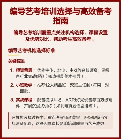 高中编导艺考培训课程-高中编导艺考培训