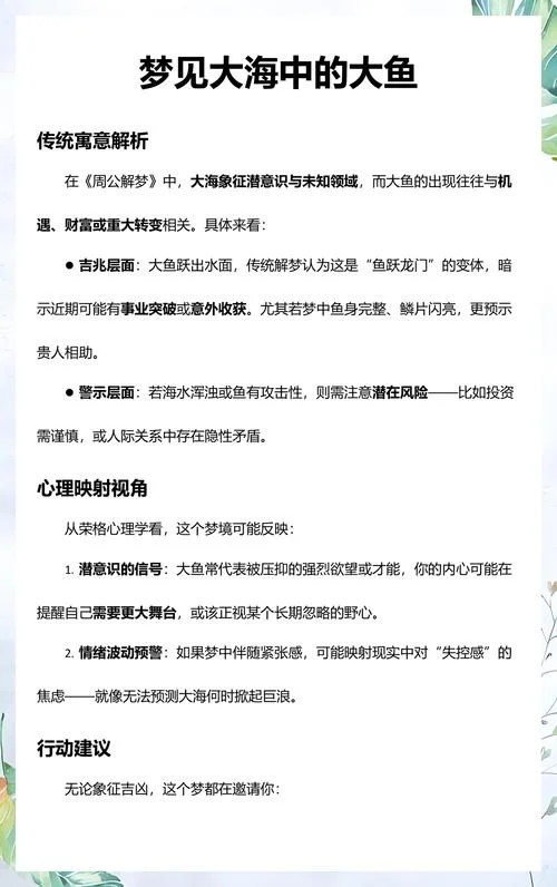 周公解梦大全梦见鱼_2