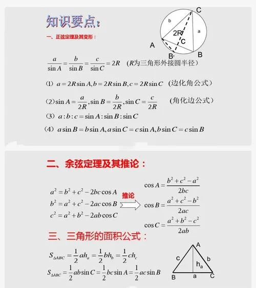 正弦余弦定理练习_1