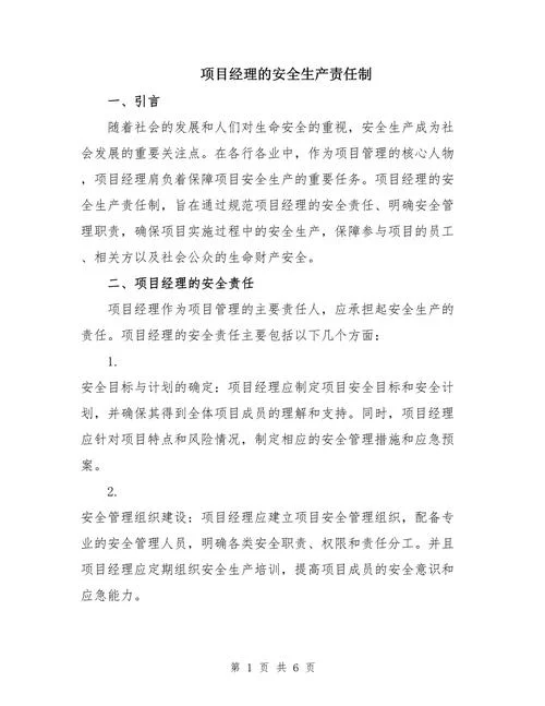 矿业公司项目经理职责_2