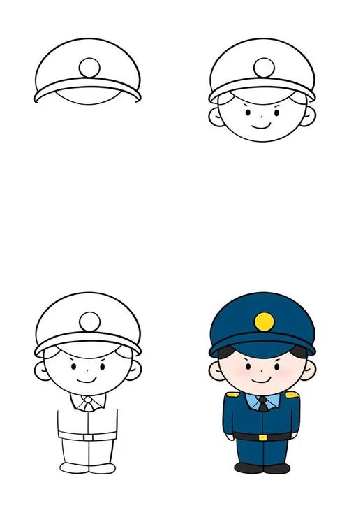 陆军衣服简笔画-陆军简笔服饰