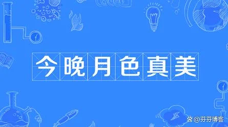 今晚月色真美下一句应该是什么_1
