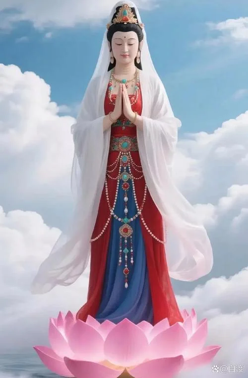梦到天空中菩萨显灵_2