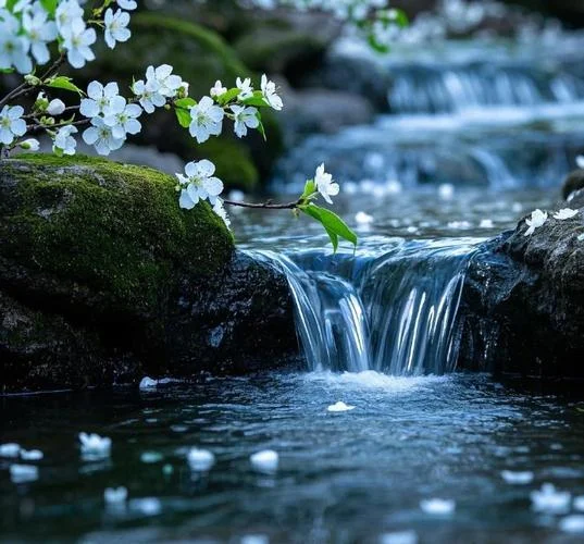 梦见泉水和鲜花_1