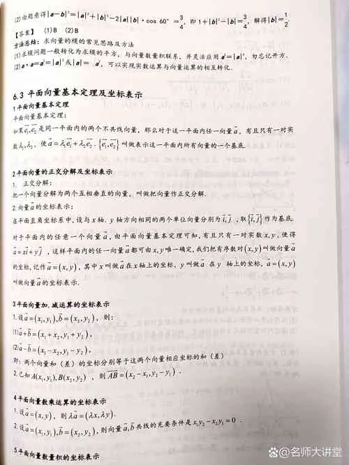 向量表示基本定理_2