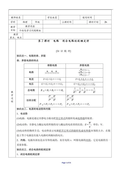 欧姆定律内容和公式_1