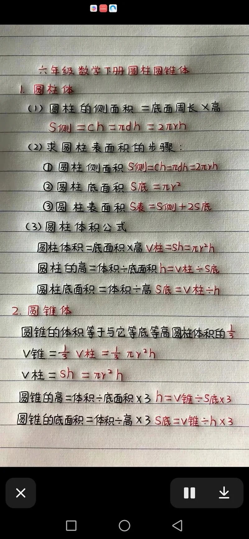 圆锥体表面积的公式_2