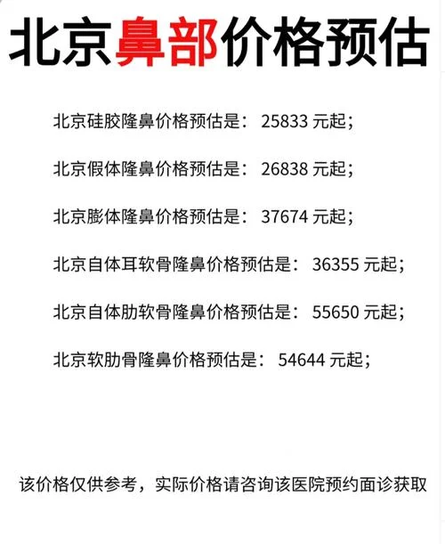 综合性隆鼻多少钱_2