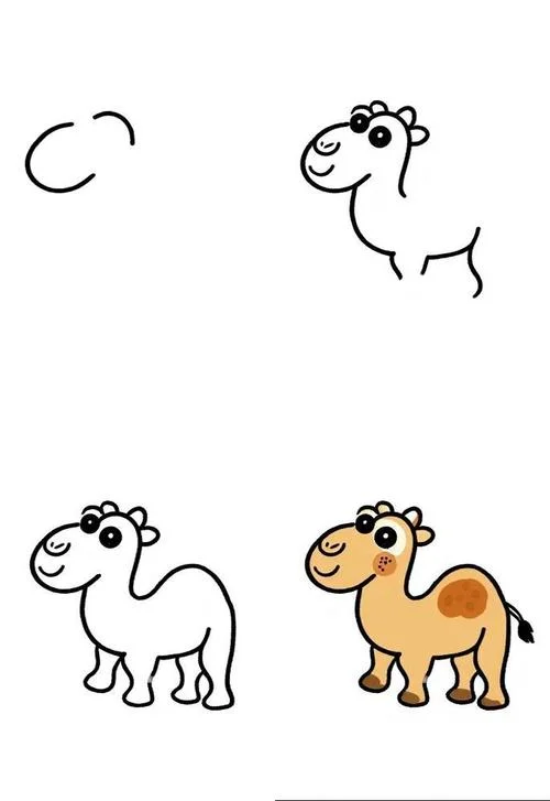 骆驼的简笔画_2
