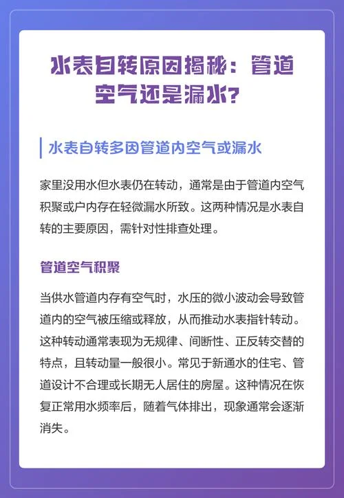 水表自转如何查漏水_1