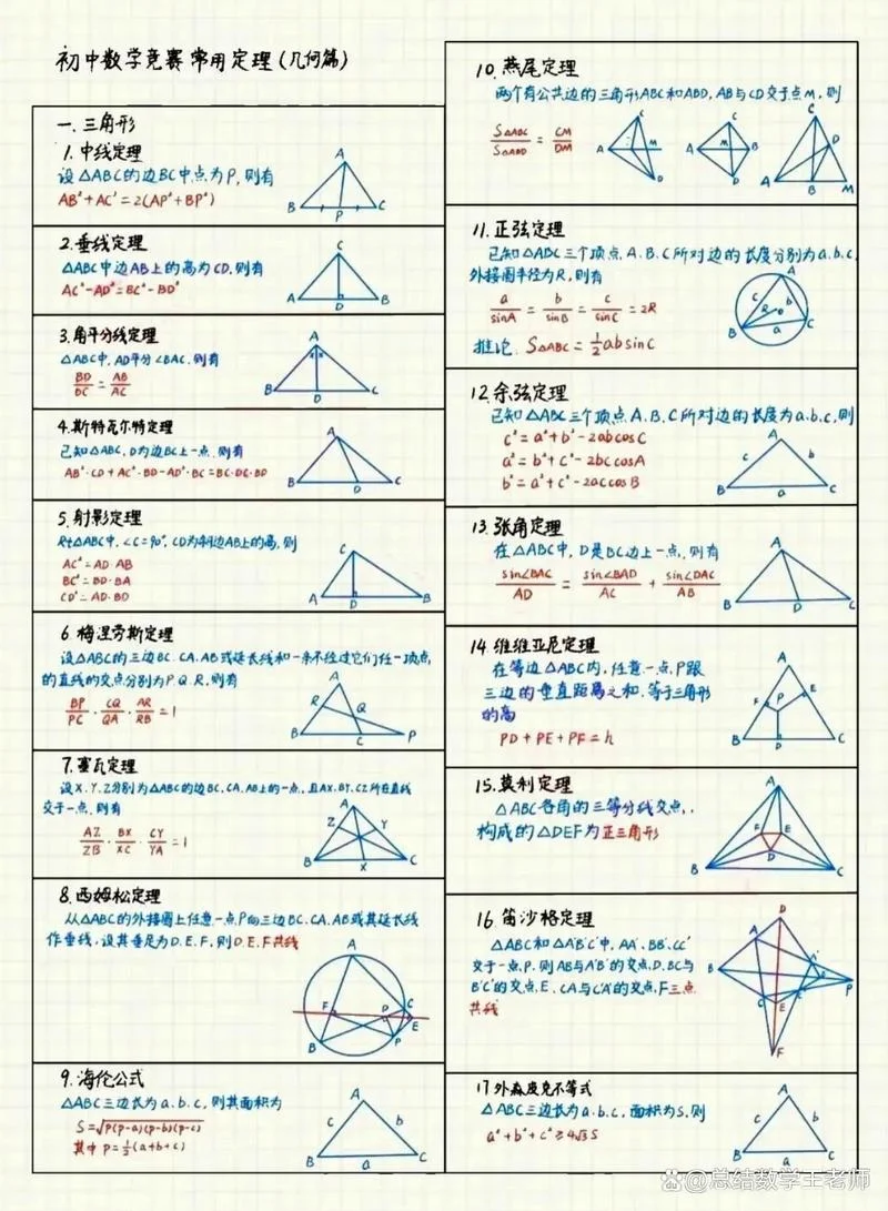 初中射影定理的三个公式_1