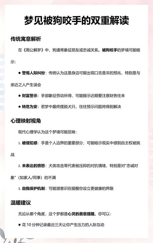 梦见狗咬我什么预兆_2