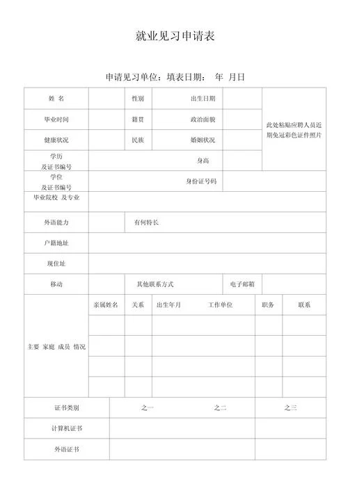 就业申请书格式范文_1