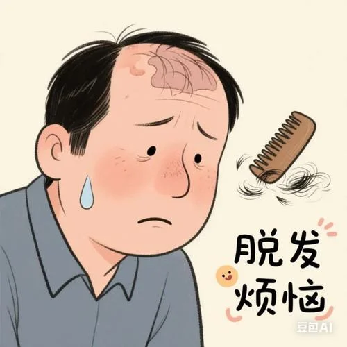 梦见自己脱发秃顶预示着什么_2