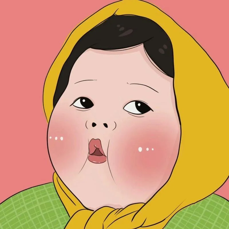 qq搞笑头像图片逗比女_2