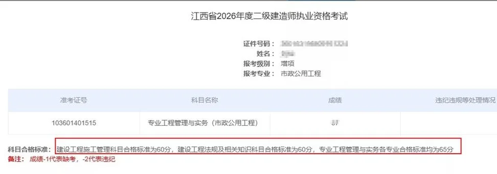 江西一级建造师分数线_1
