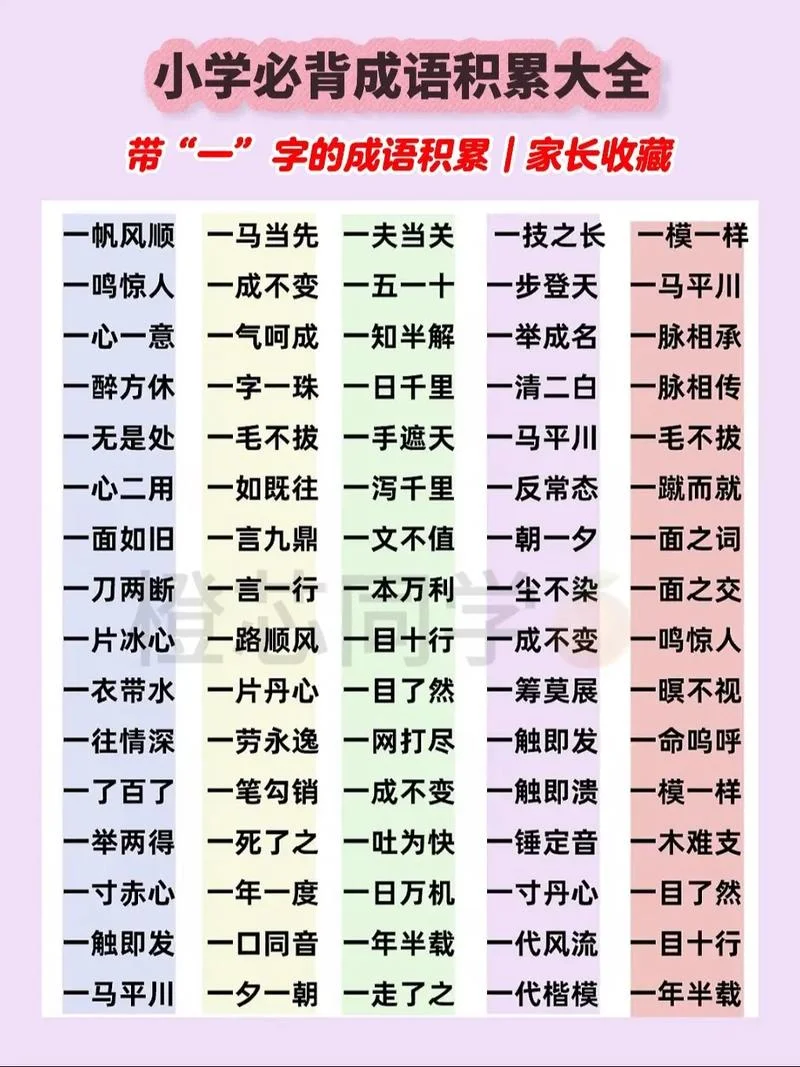 成语列表_1