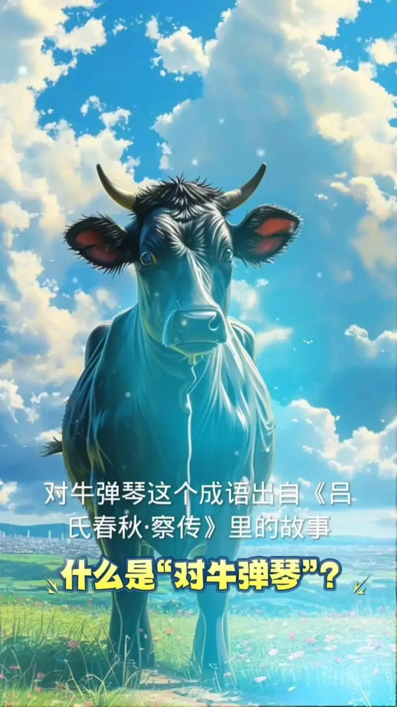 对牛弹琴的道理和出处_2
