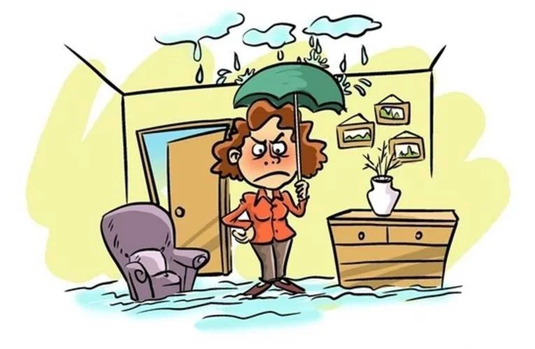 梦见住的房子漏水_2