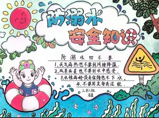 防溺水手抄报说些什么_2