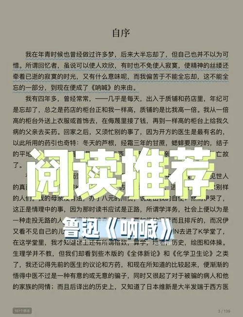 呐喊好词好句以及感悟-呐喊好词好句感悟