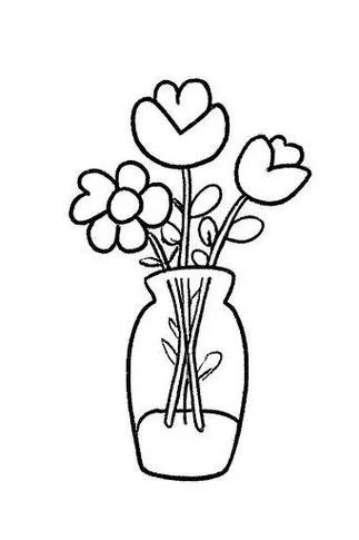 我家的花瓶一角简笔画-花瓶简笔画一角