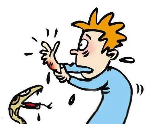 梦见自己左手被蛇咬_1