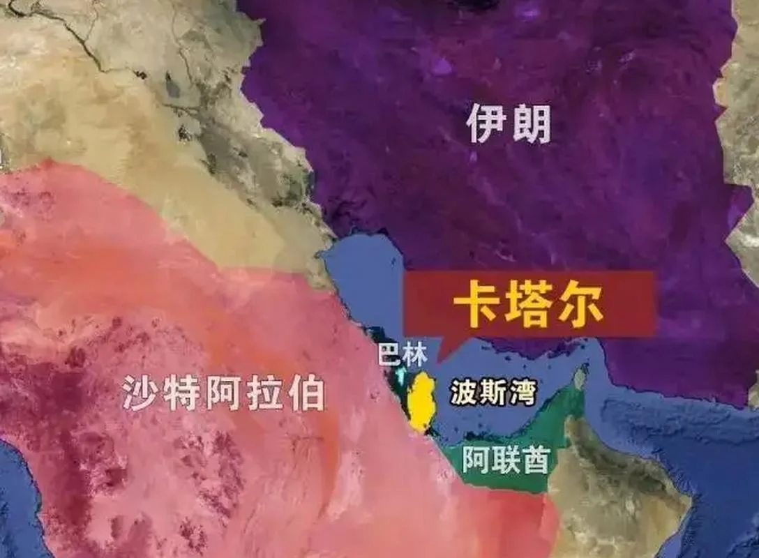 卡塔尔在哪个国家旁边_2