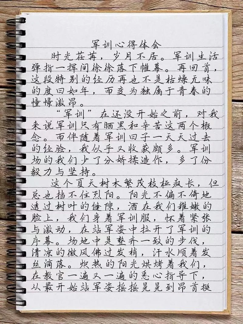 周记军训感受300字_1