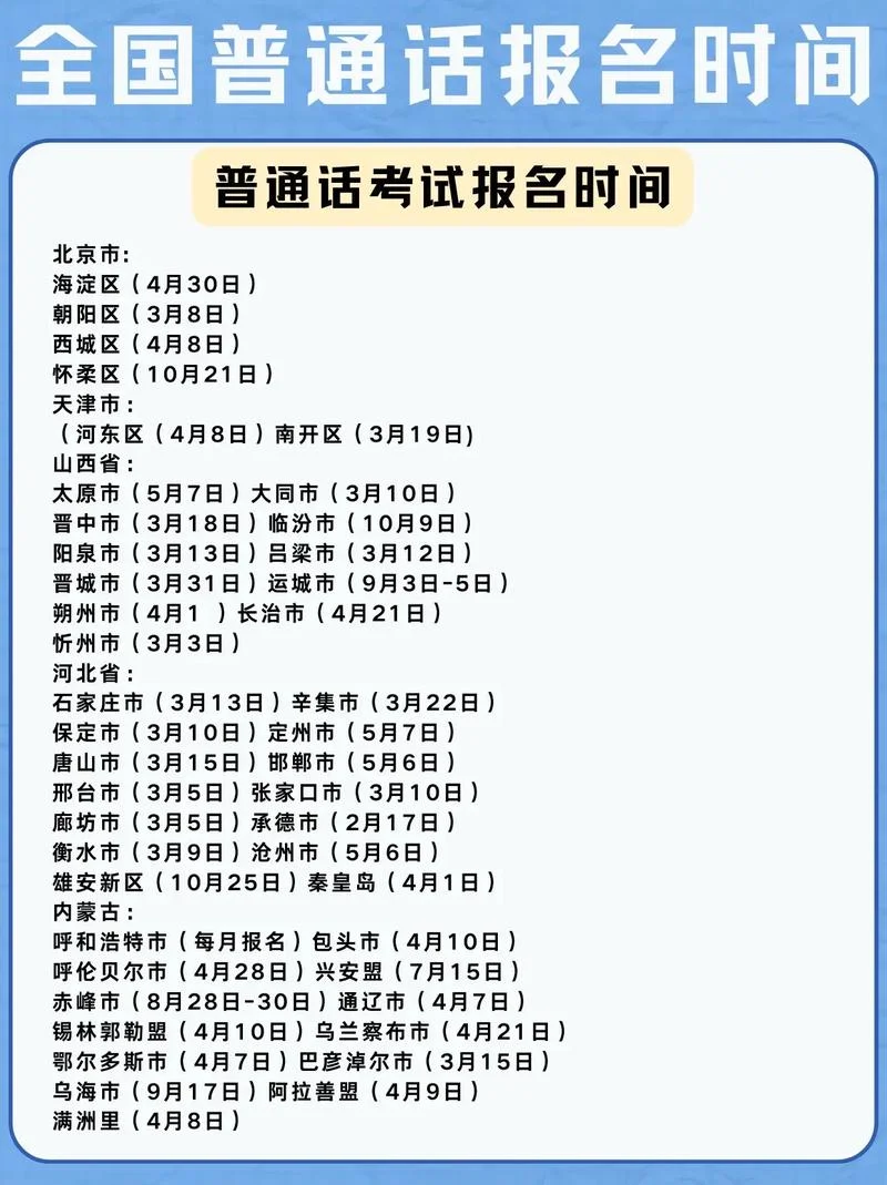 普通话报考级别怎么填-普通话报考填几级