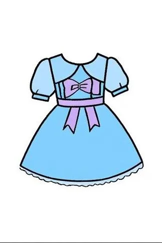 夏天的衣服简笔画_1