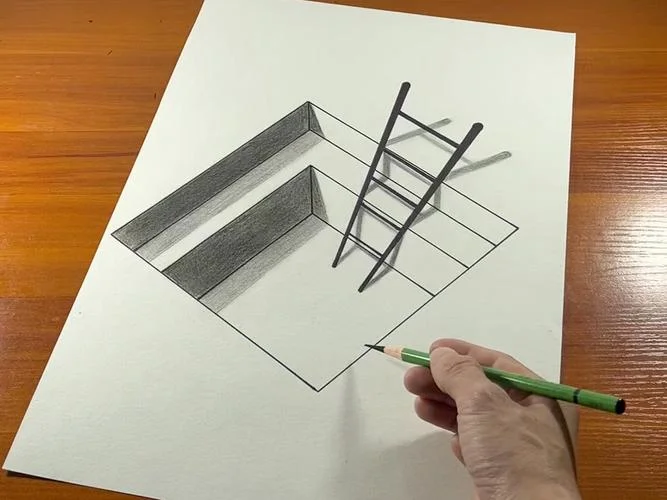 立体的楼梯怎么画_1