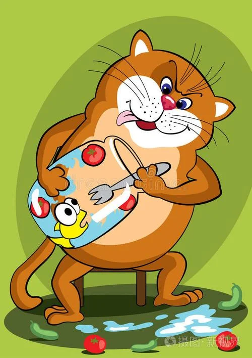 梦见猫叼鱼是什么意思_2