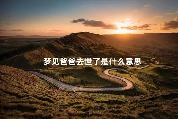 梦见自己的爸去世了_1