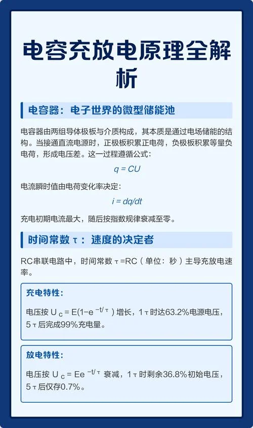 电容放电量与时间公式-电容放电时间与电量