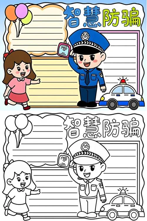 防骗防盗手抄报小报-防骗防盗手抄报