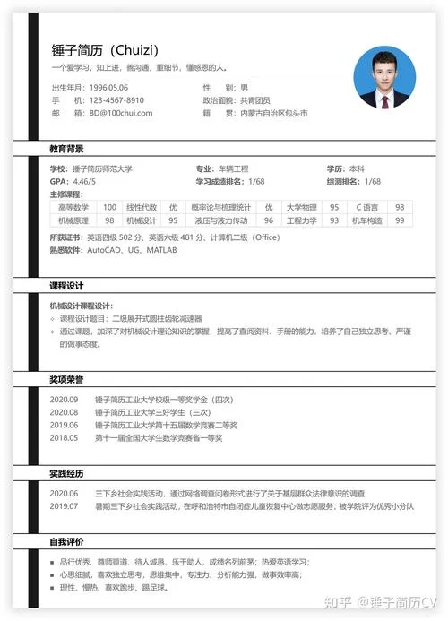 一级建造师简历_1