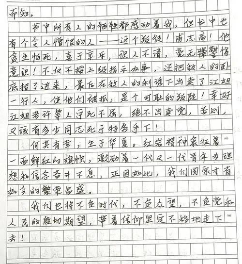 红岩读后感600-红岩读后感关键词