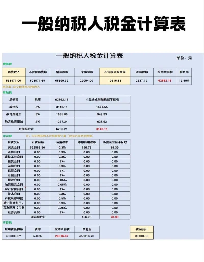税率换算公式excel_1