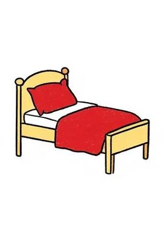 小床一笔画图案怎么画_1