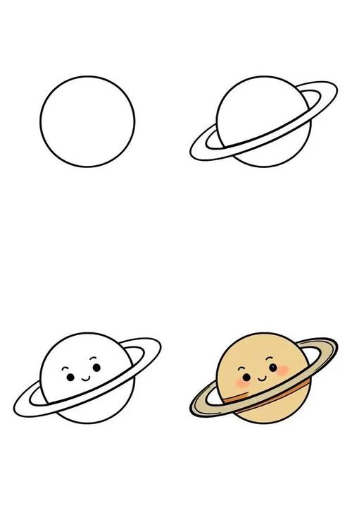 太空星球彩色简笔画_1