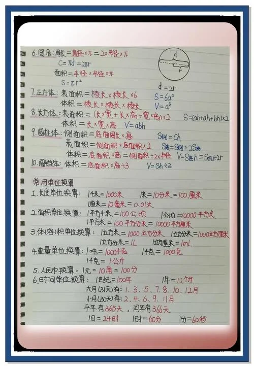 五年级数学公式大全_2