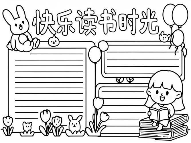 读书小报手抄报一年级_1