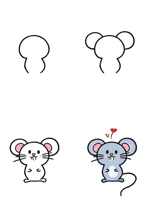 怎么一笔画老鼠-一笔画老鼠画法