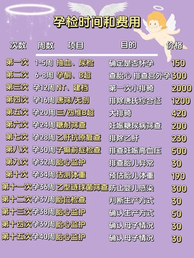 产检项目和费用_2
